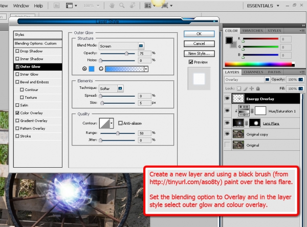 Creation of Energy Wheel: Step 3